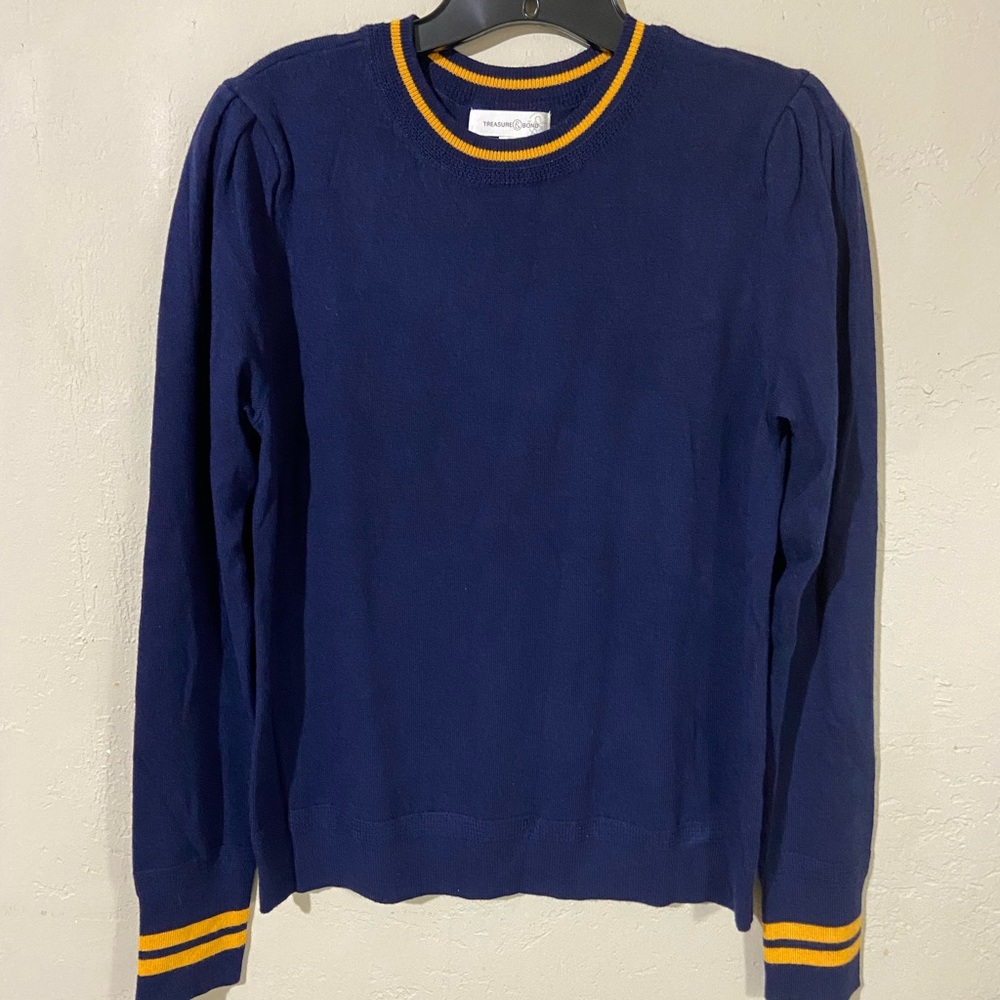 Treasure & Bond Navy Blue Sweater